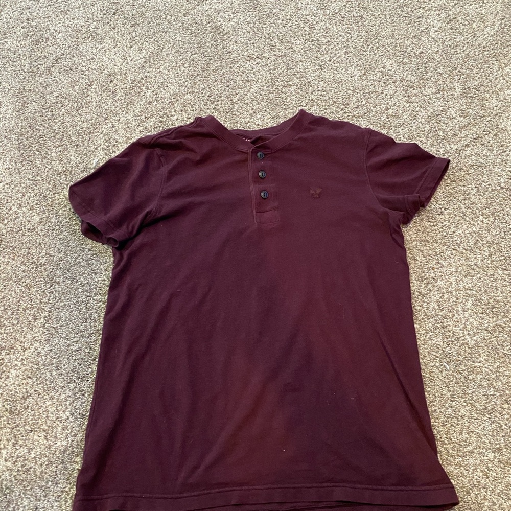 Burgundy tee